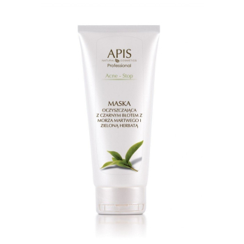 APIS Acne-Stop maska oczyszczająca z czarnym błotem 200ml